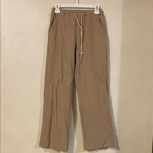 🌸2/$10 Casual Tan Drawstring Pants With Pockets